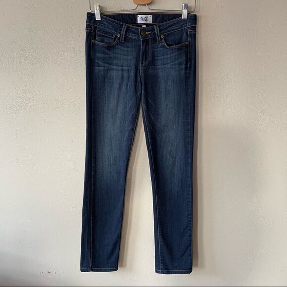 Paige Dark Blue Skyline Skinny Jeans - Size: 26 - Picture 6 of 7